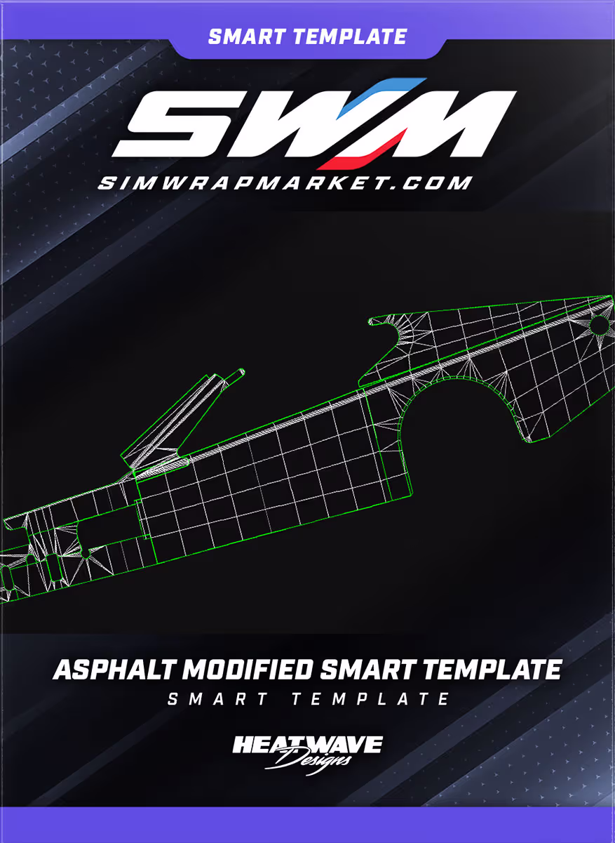 iRacing Asphalt Modified Photoshop Smart Template
