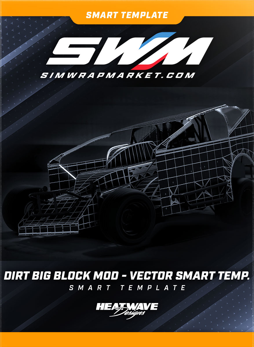 Dirt Big Block Modified - Vector Smart Template