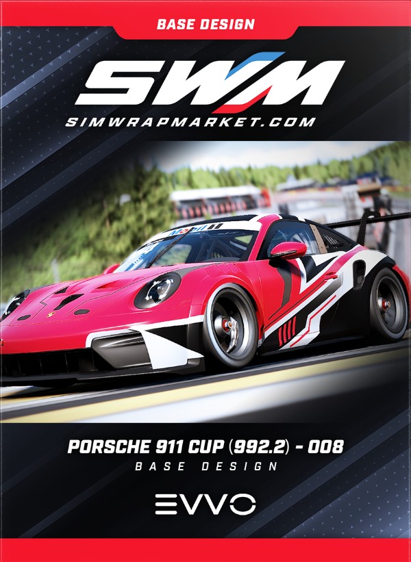 Porsche 911 GT3 R 992 - 030 | Sim Wrap Market