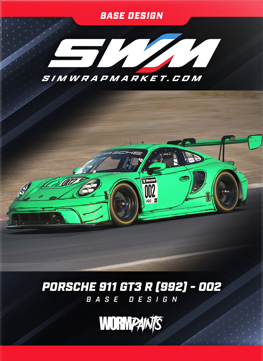 Porsche 911 GT3 R 992 - 002 | Sim Wrap Market