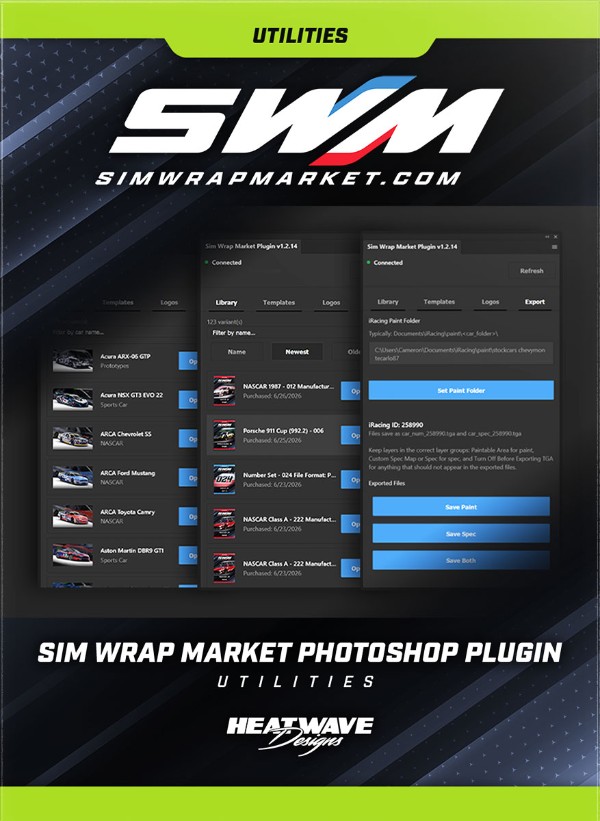 Sim Wrap Market Photoshop Plugin