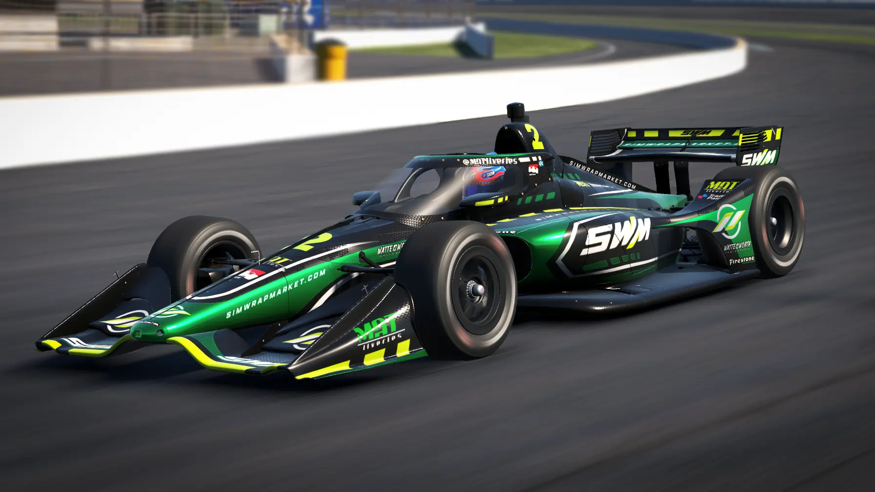 Sim Wrap Market - IndyCar Dallara IR18